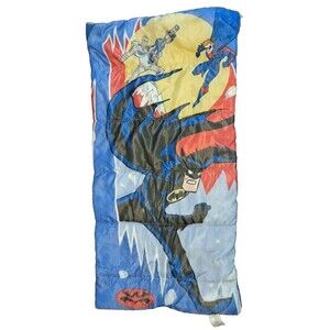 Batman Adventures Robin Mr. Freeze 1997 Kids DC Comics Sleeping Bag Zip up Vtg